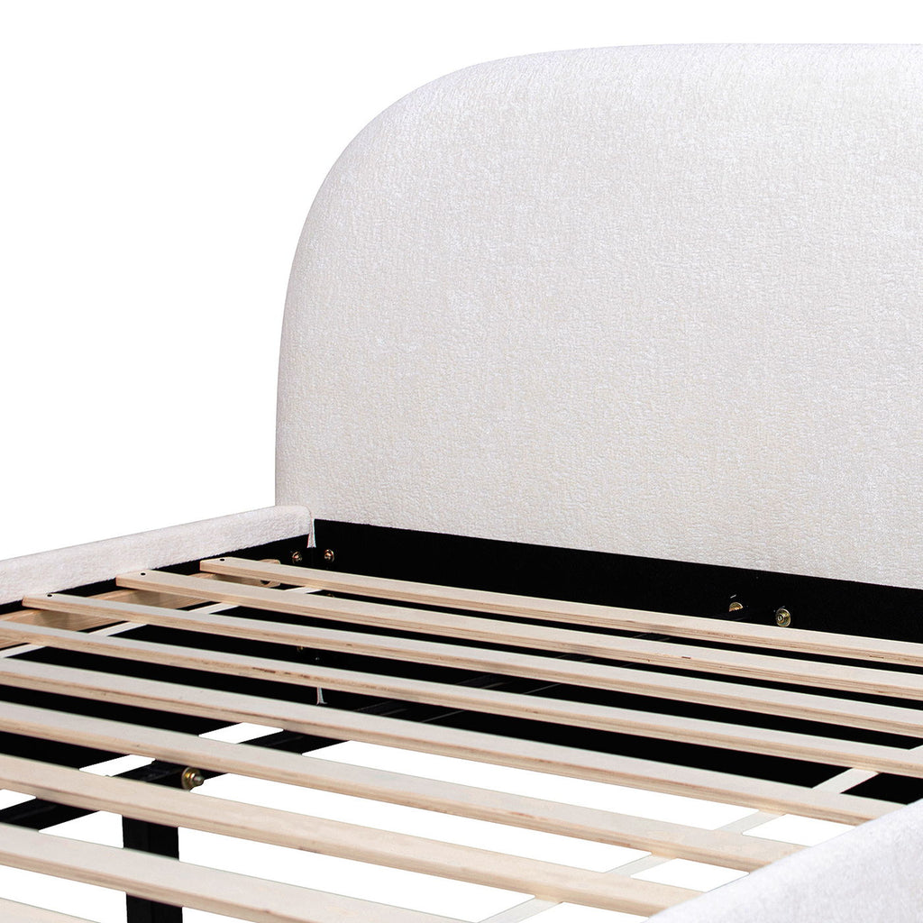 Archie Puffy Grounded - Upholstered Platform Bed