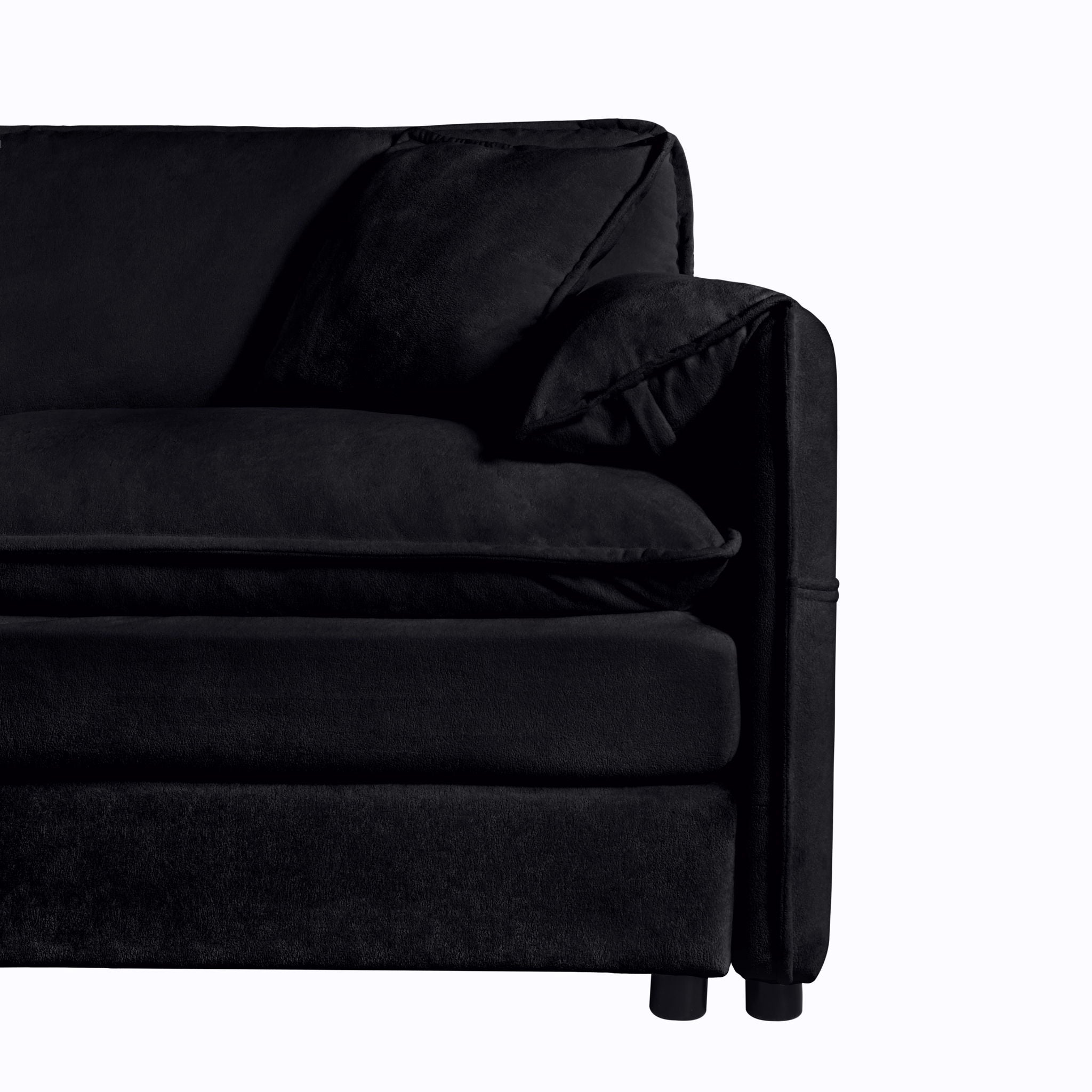 Modern Oversized Accent Chair, Comfy Single Sofa With Large Seat (Set of 2)