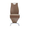 Tony - Dining Chairs (Set of 2) - Brown / Beige
