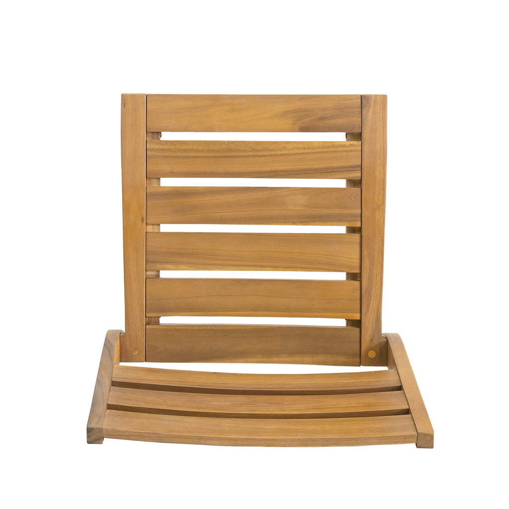 Outdoor Dining Side Chair (Set of 2) - Teak Finish