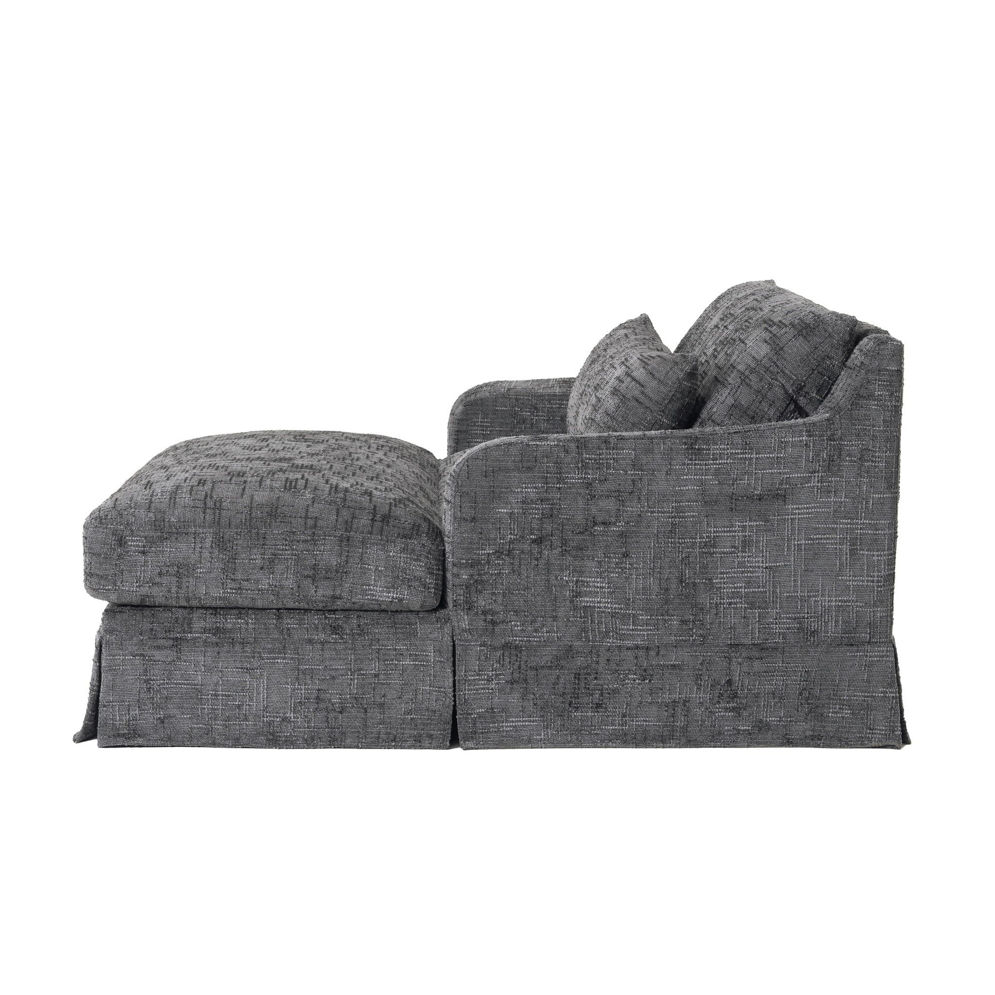 Sofa Bed Loveseat With Textured Surface And 2 Cushions