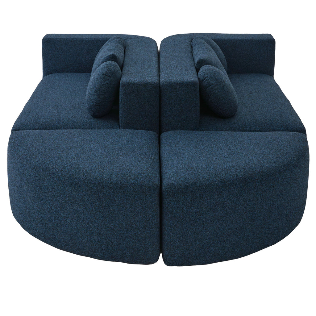 Boneless - Couch Modular Sectional Sofa With Deep Seating And Curved Design