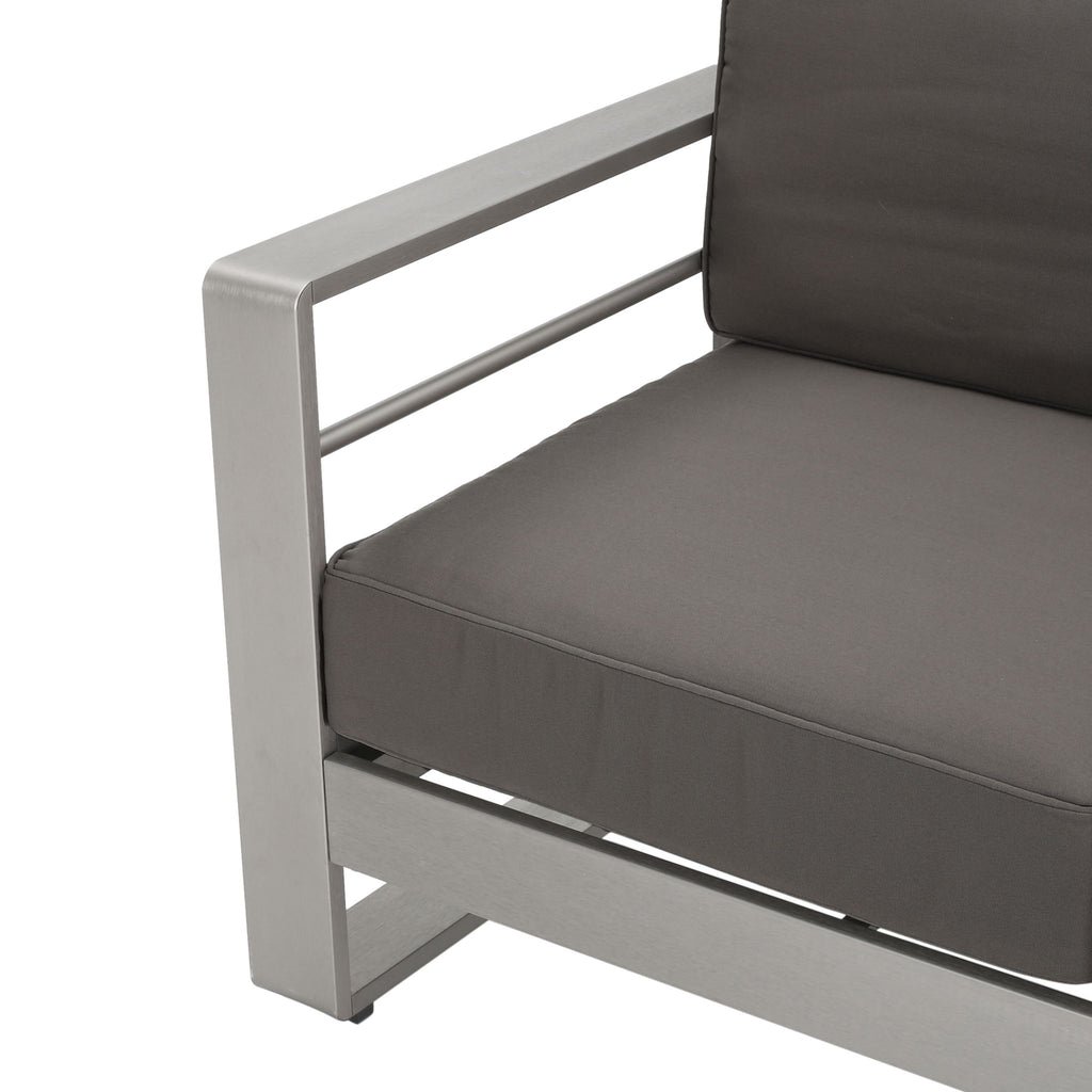 Cape Coral - Modern 3 Seater Sofa With Metal Tray