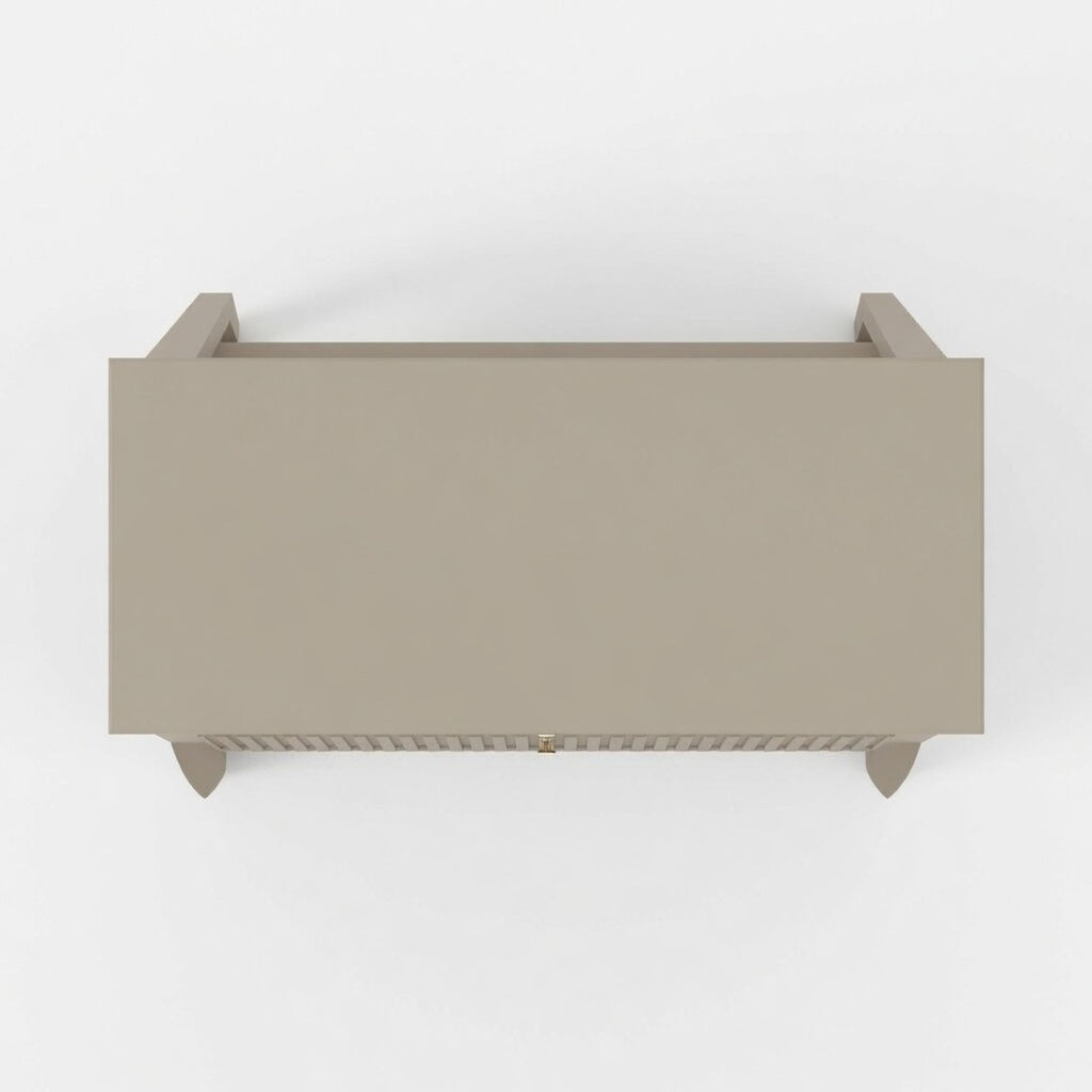 Fluted 3 Drawer Nightstand With Soft Close Slides