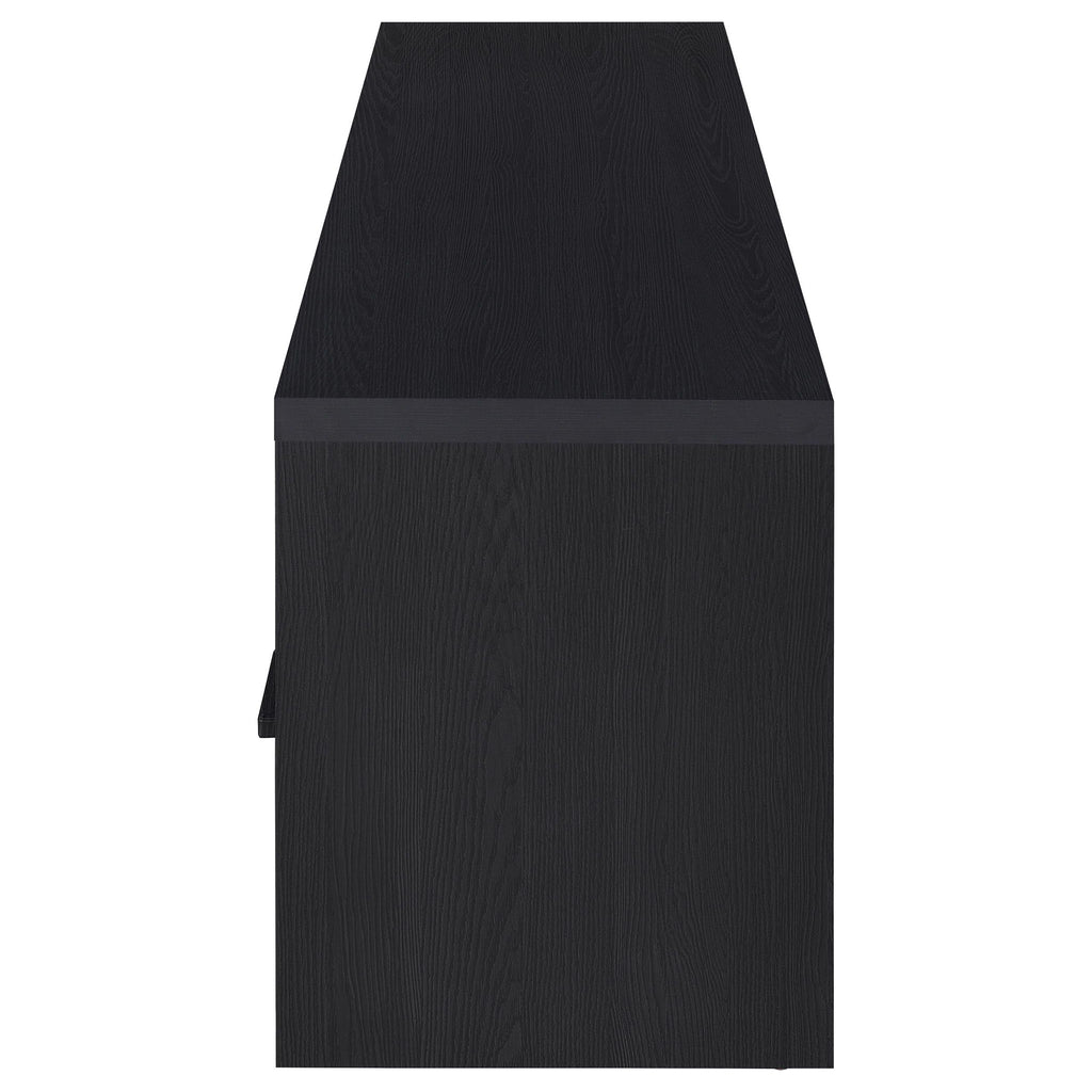 Ian - 2 Door TV Stand Media Console With Storage - Black