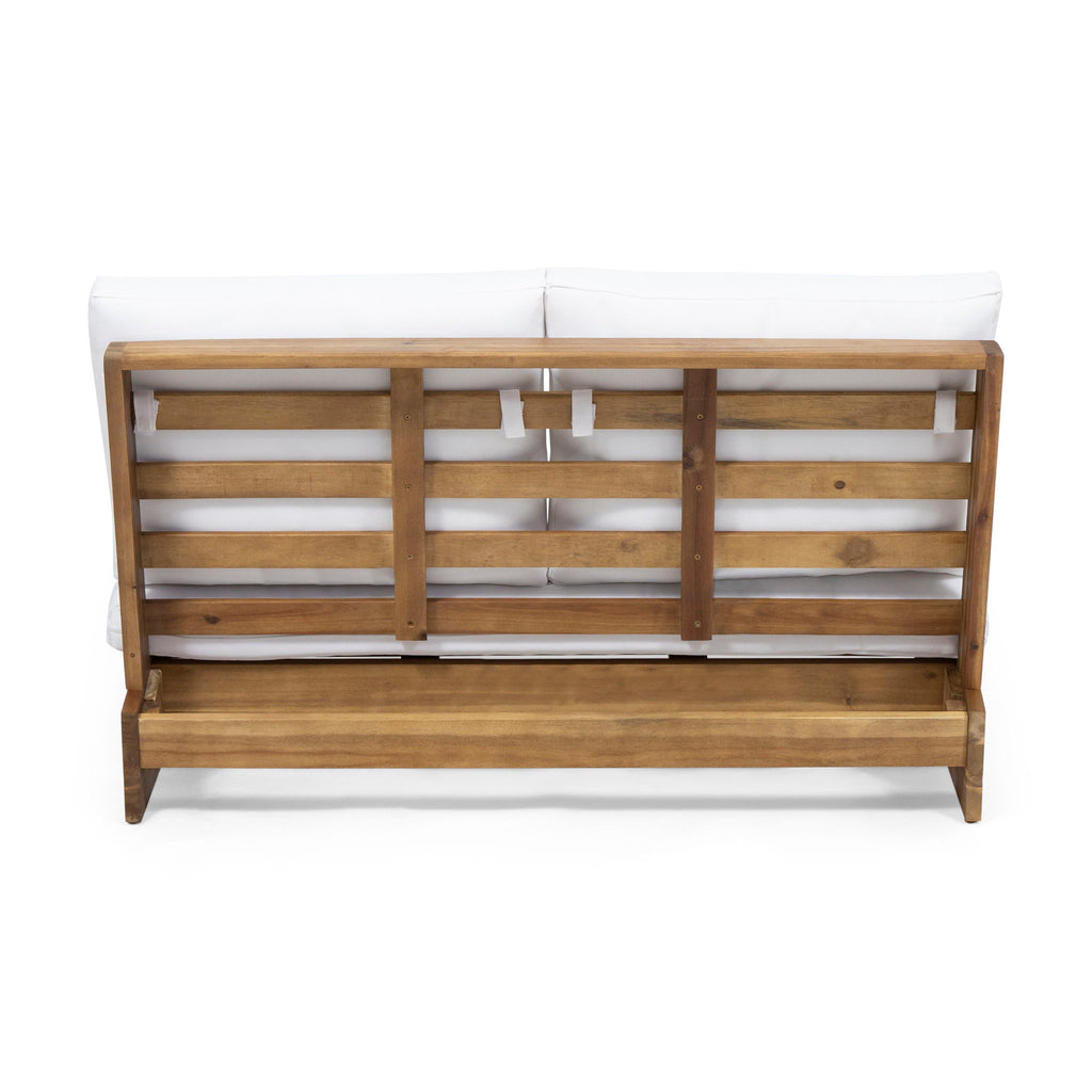Outdoor Loveseat With Cushions - Teak