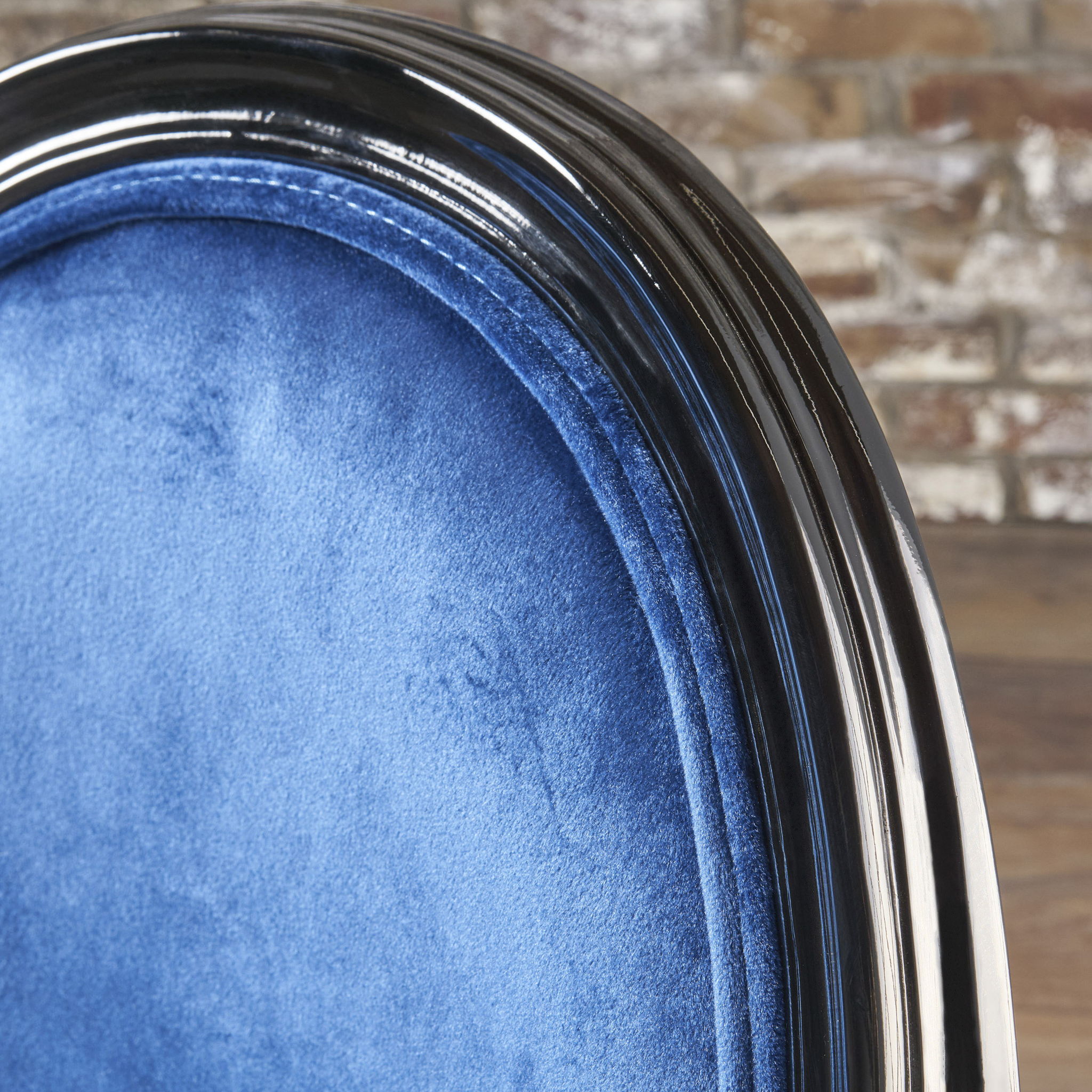 French Country Inspired Dining Chair With Iconic Round Backrest