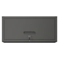 Heavy Duty, Metal Wall Mounted Tool Storage Cabinet Steel Metal Garage Storage Cabinet - Black / Gray