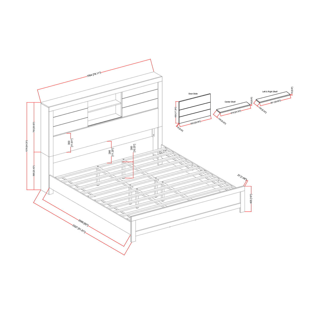 Urban - 5 Piece Set With Bookcase