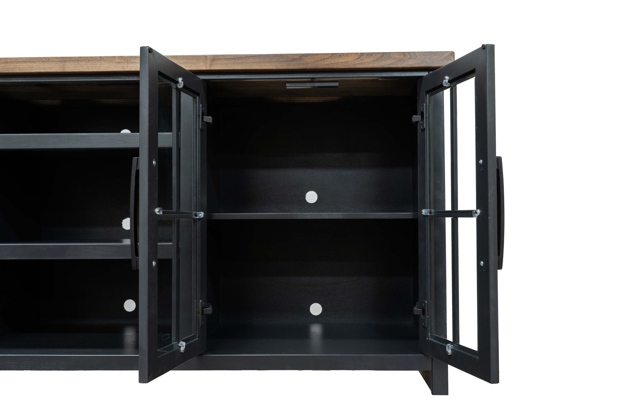 TV Stand Console For TVs Up To 100" - Black / Whiskey