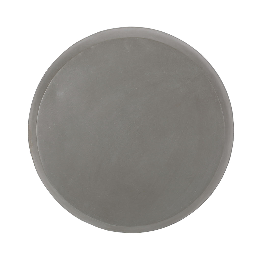 Outdoor Side Table With Cylindrical Shape - White