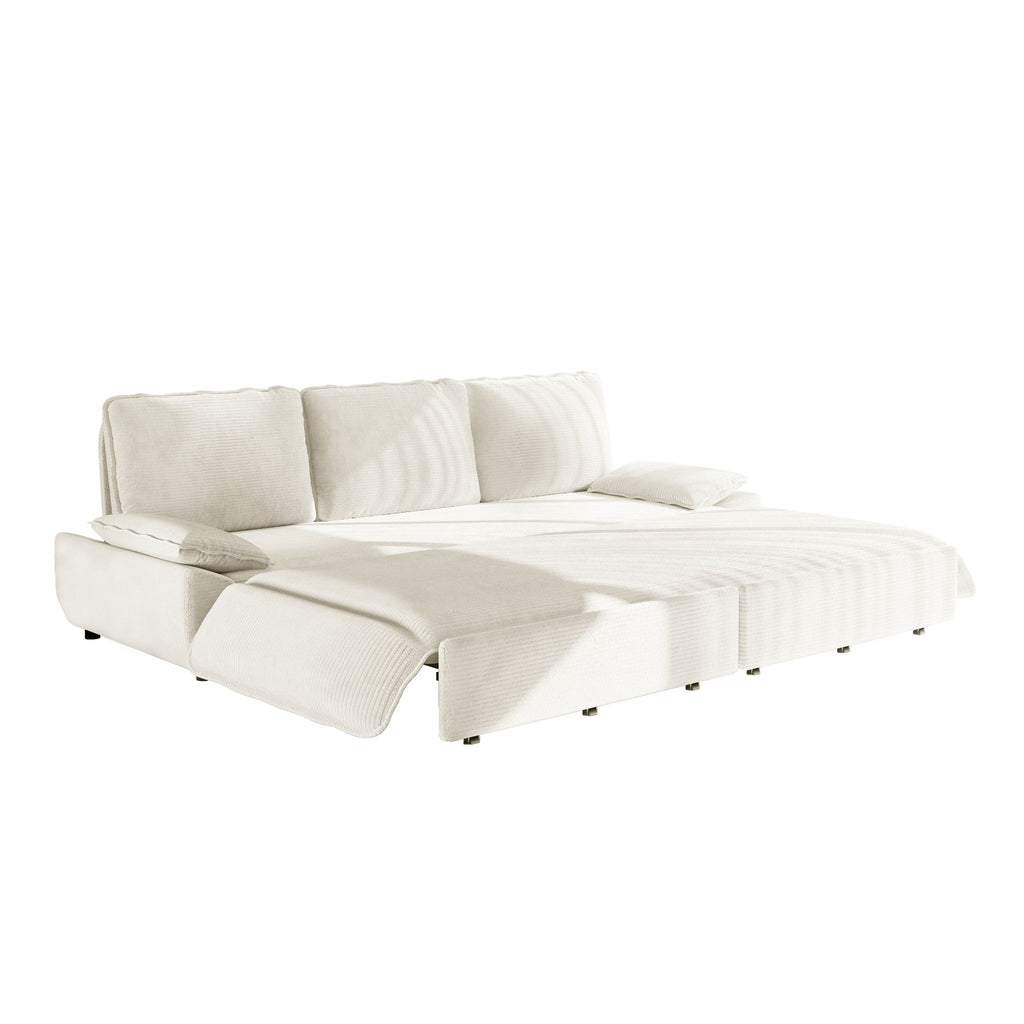 King Size Pull Out Sofa Bed, 3 In 1 Convertible Multifunctional