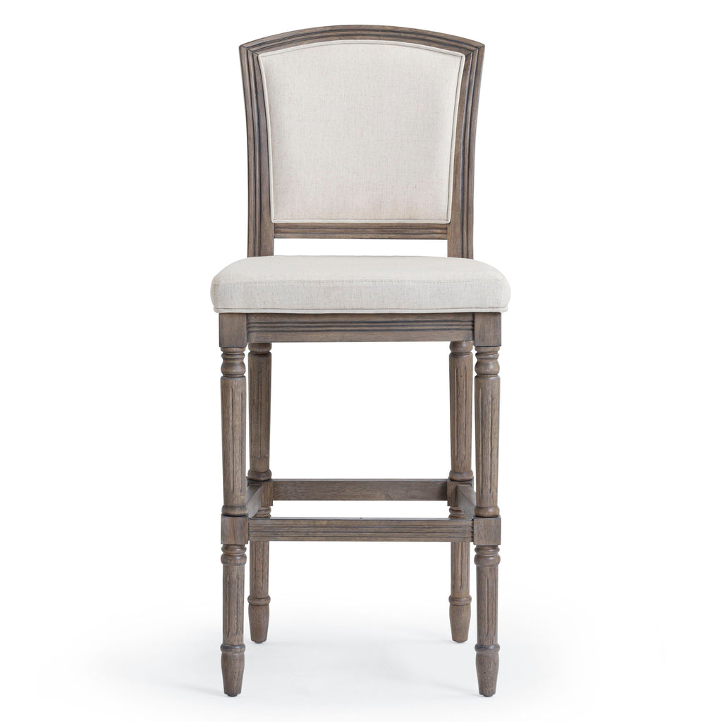 Stool With Upholstered Seat And Back