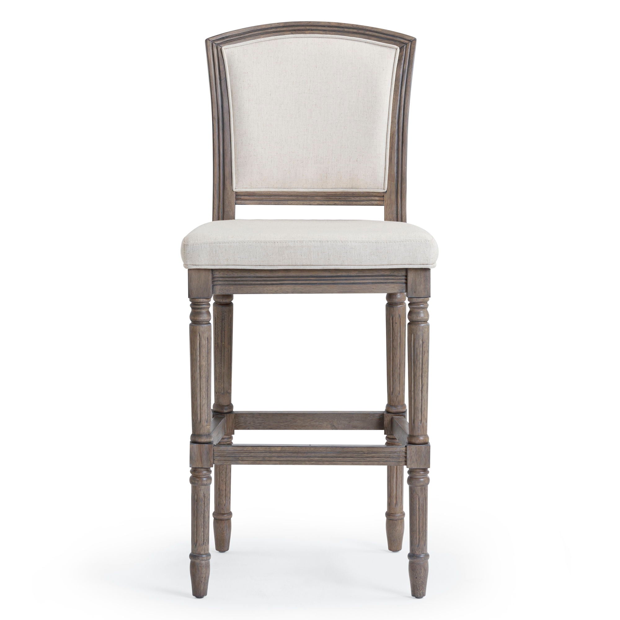Stool With Upholstered Seat And Back