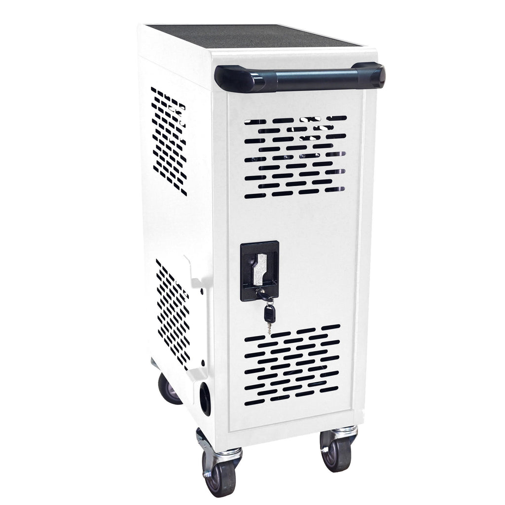 16 Bay Mobile School Charging Cart Station For book, Tablet And Laptop Computer With Power Strip Included
