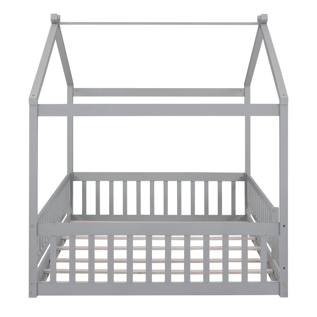 Bed House Bed Frame With Fence