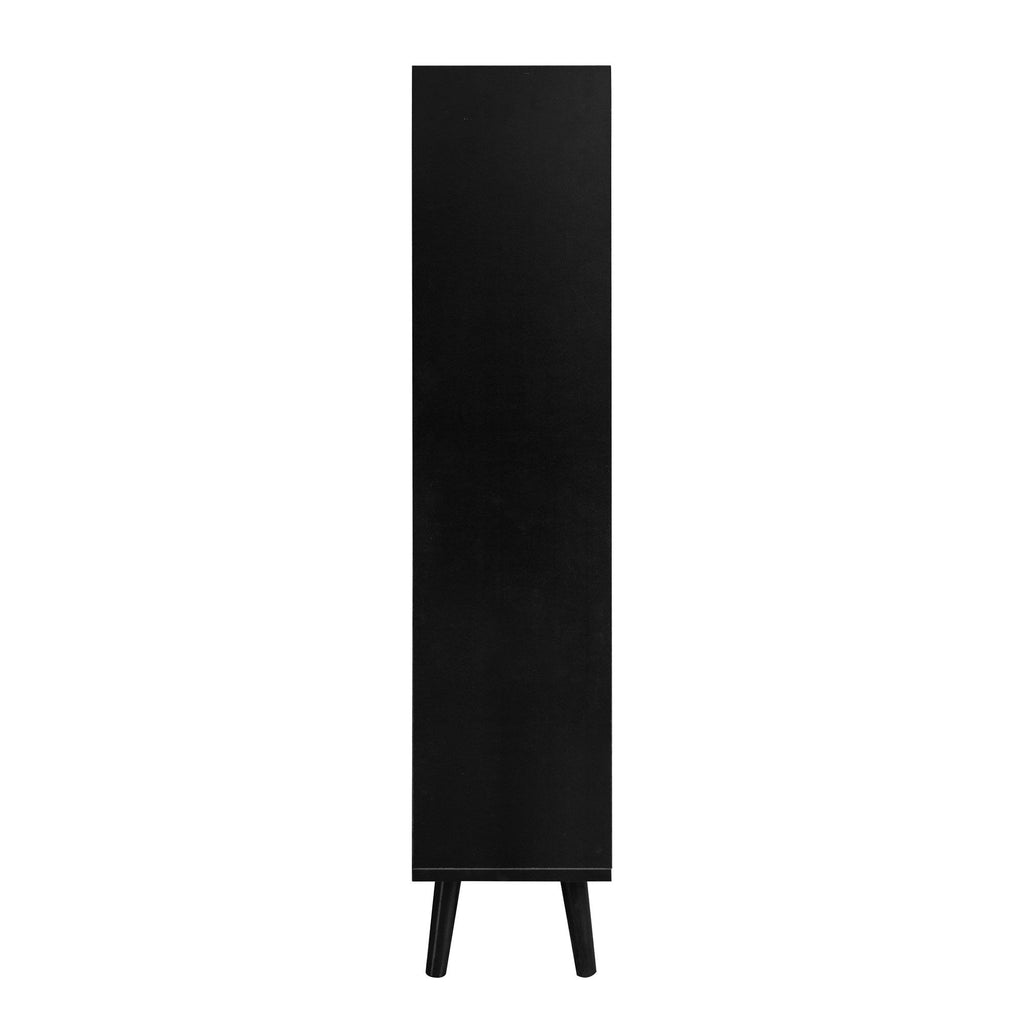 Allen - Rattan 2 Door 1 Drawer Cabinet Shoe Rack For Entrance