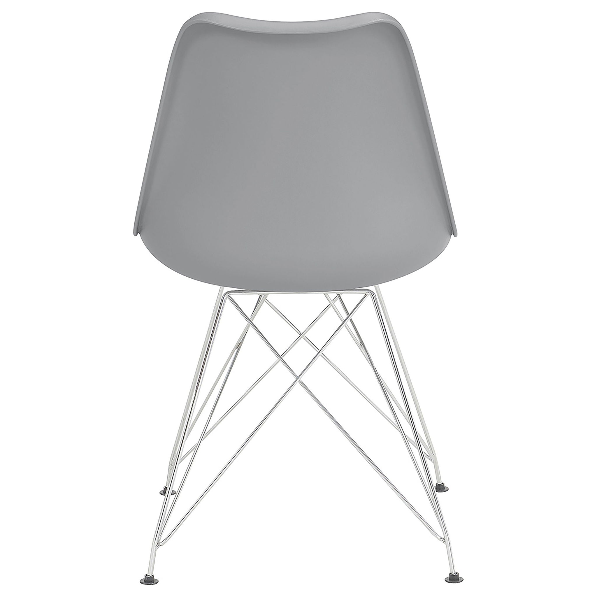 Padded Side Chair And Soft Upholstered Seat (Set of 2) - Gray