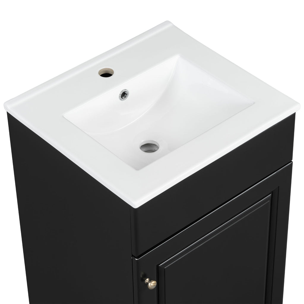 Bathroom Vanity With Sink, Cabinet With Adjustable Shelf