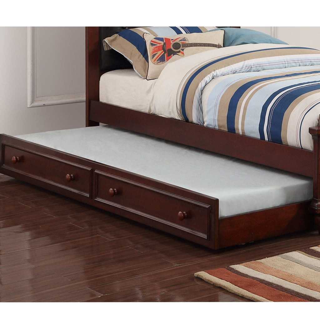 Contemporary Style Bed With Trundle