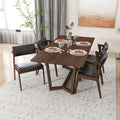 Marina - Dining Table And 4 Side Chairs - Oak / Black