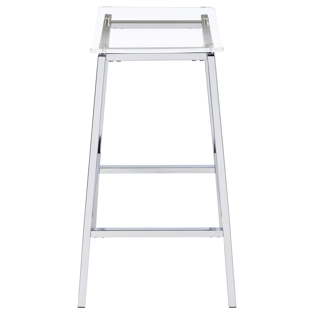 Staten - Backless Bar Stool (Set of 2) - Chrome