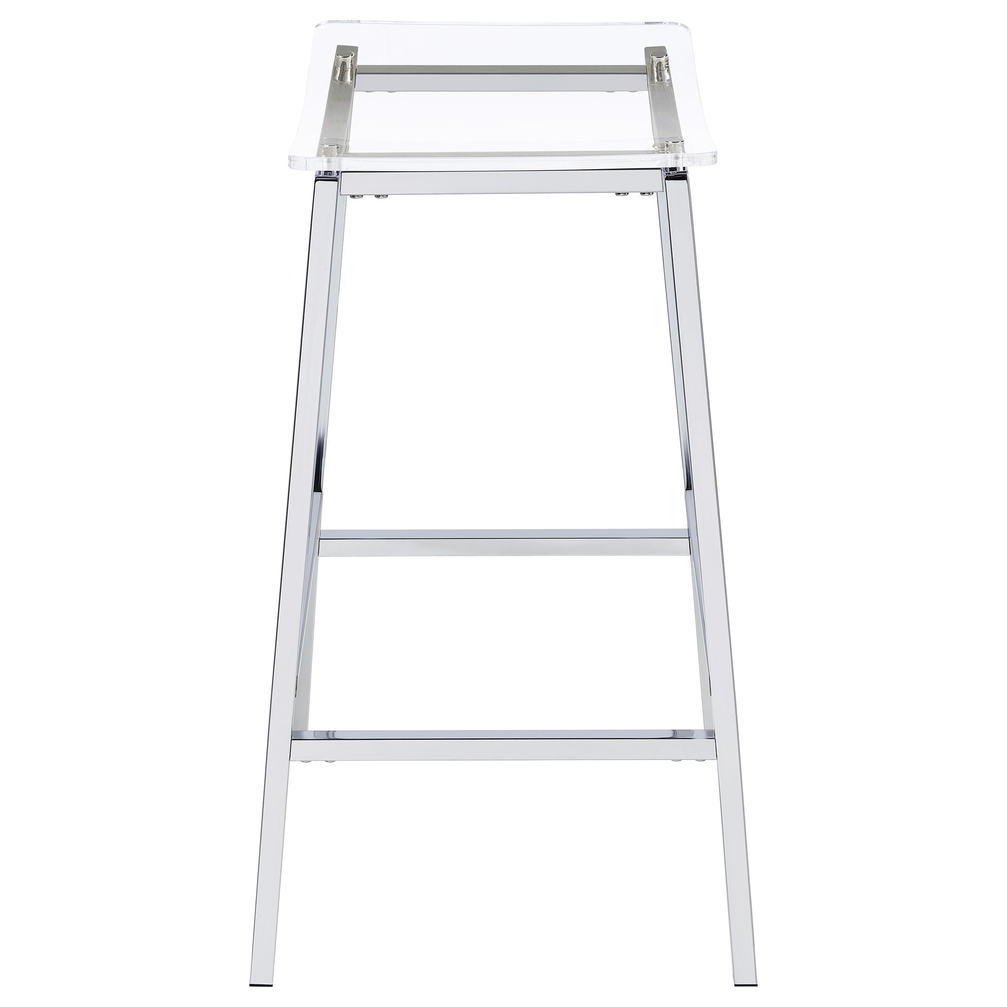 Staten - Backless Bar Stool (Set of 2) - Chrome