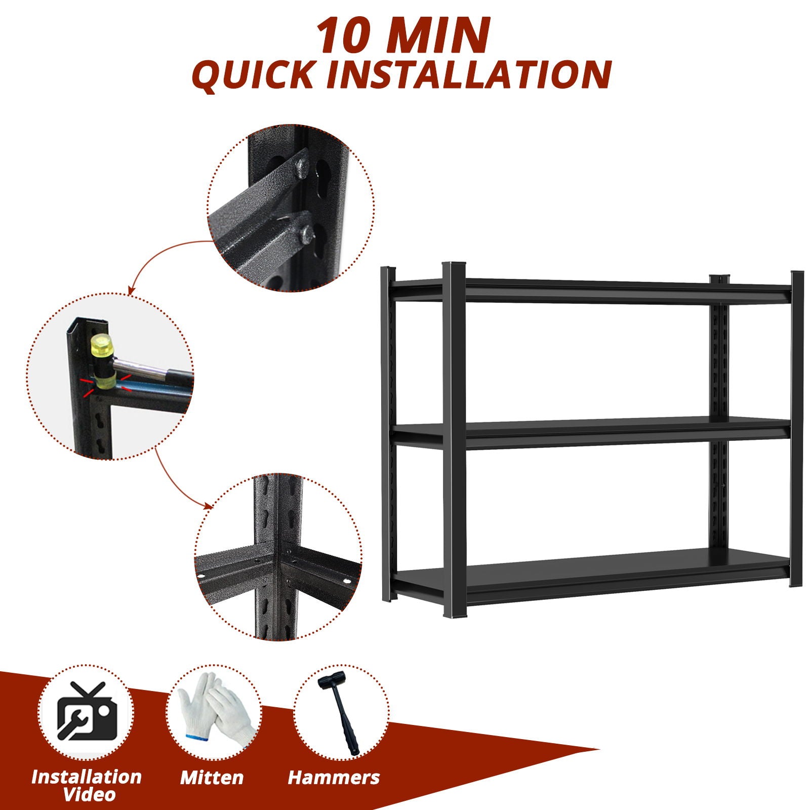 Adjustable Height Storage Shelving Units