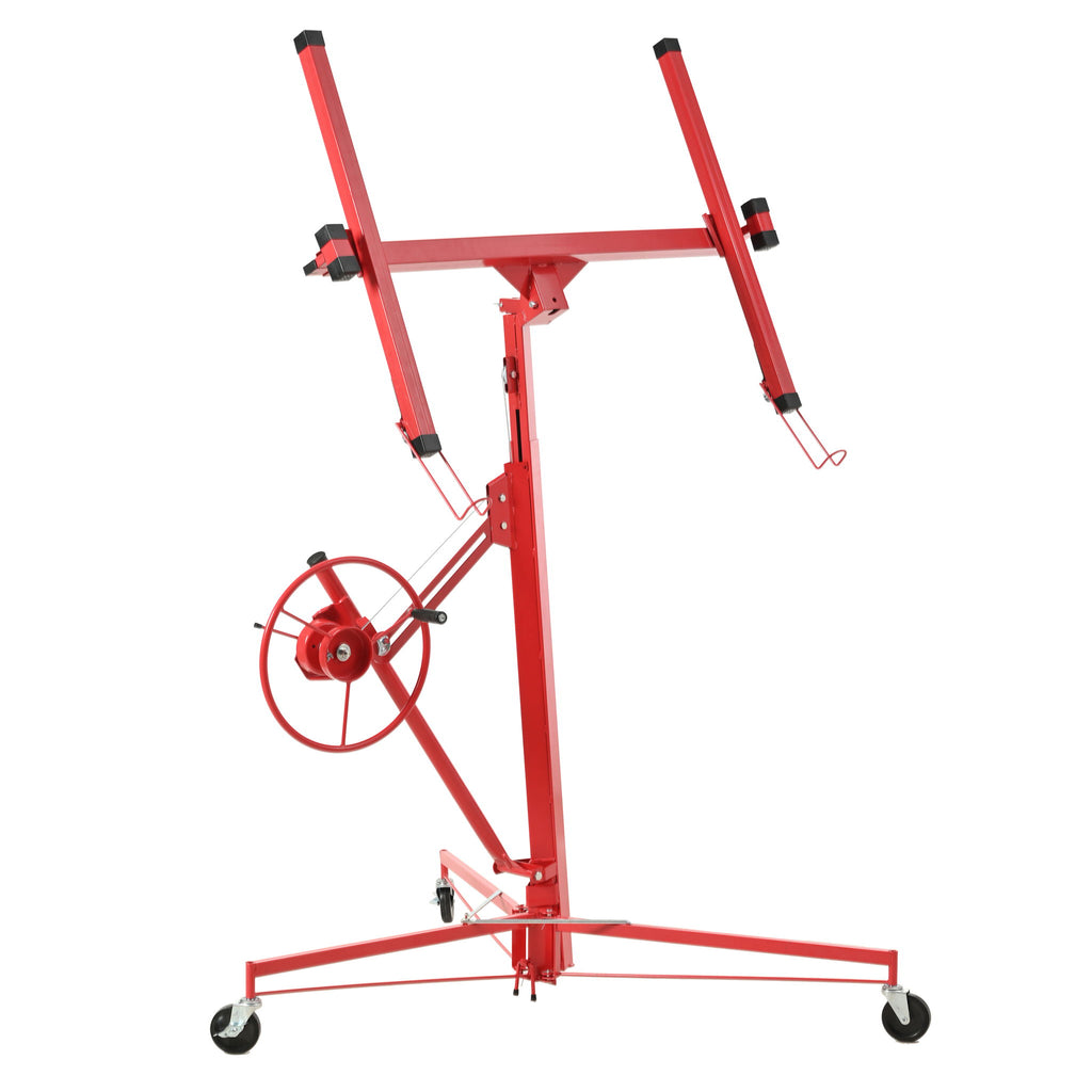Drywall Lift Panel Hoist Jack Lifter With Caster Wheels And Telescopic Arm