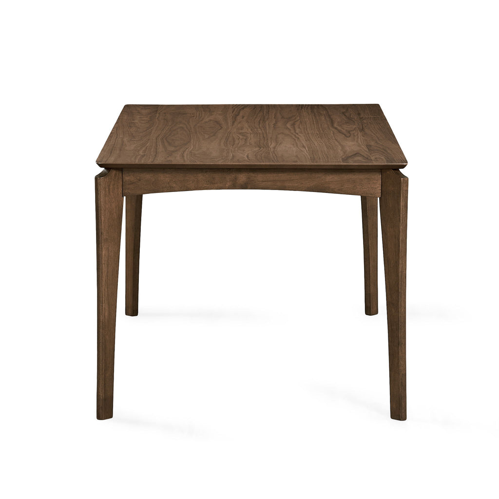 Jesse - Mid Century Style Dining Table With Minimal Details - Walnut
