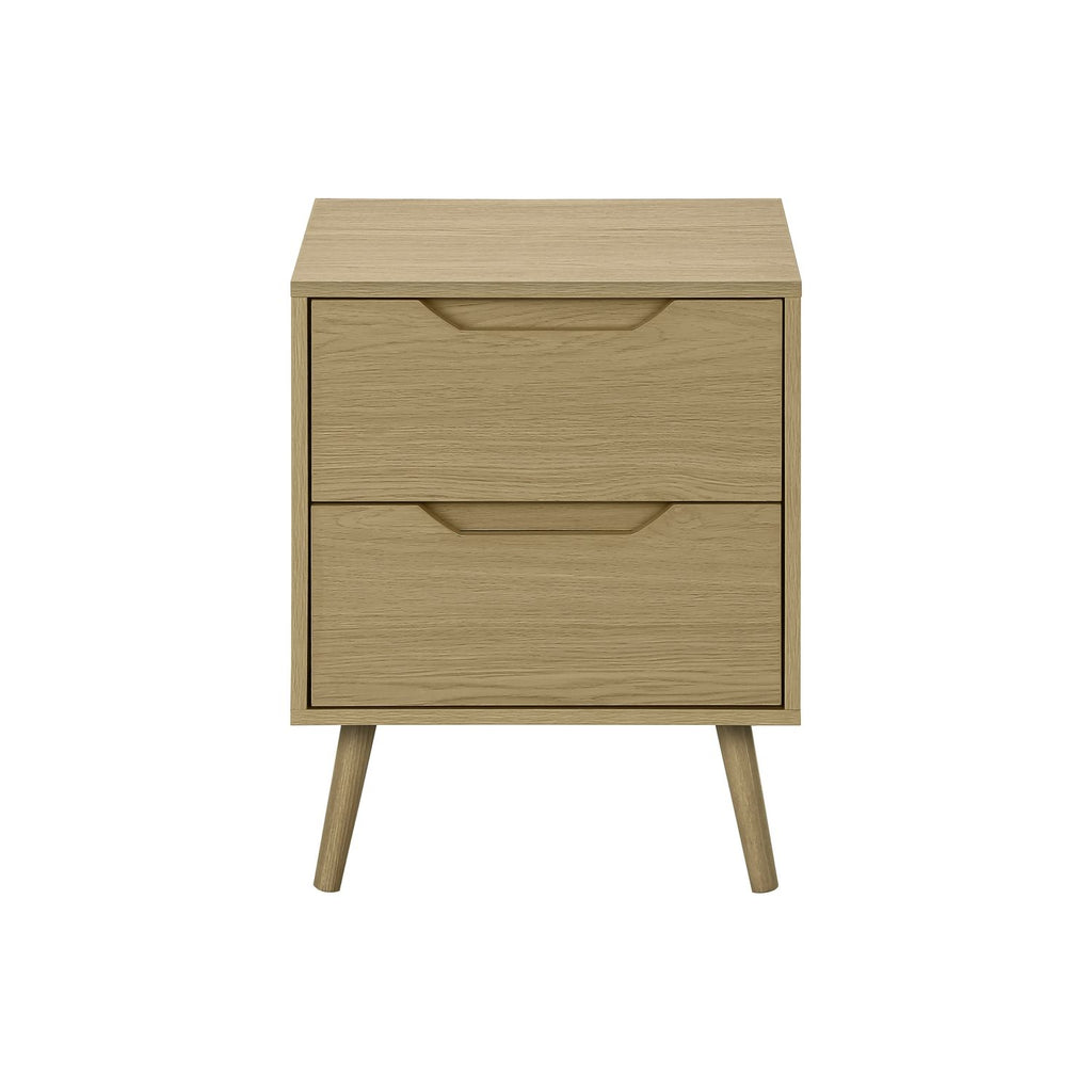 Accent Table With Storage Drawers - Natural