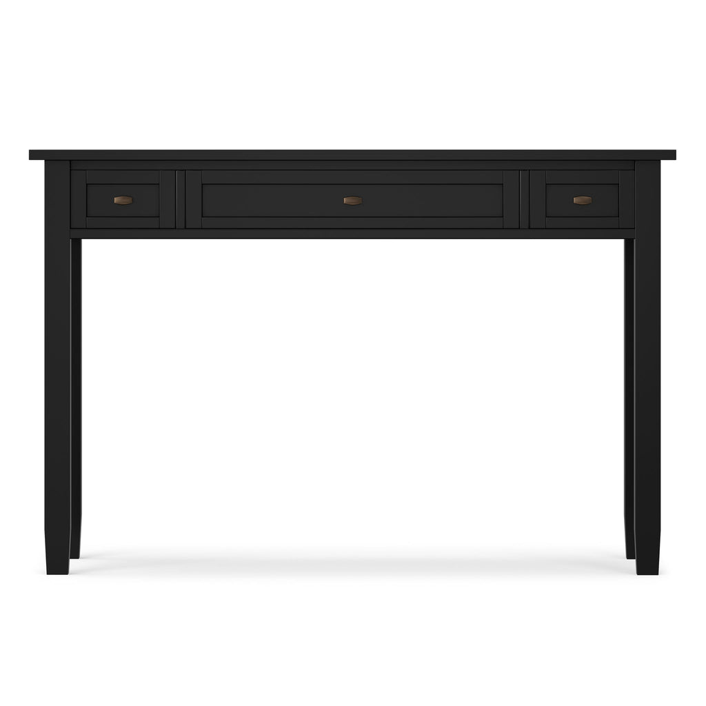Warm Shaker - Writing Desk With Drawers - Black
