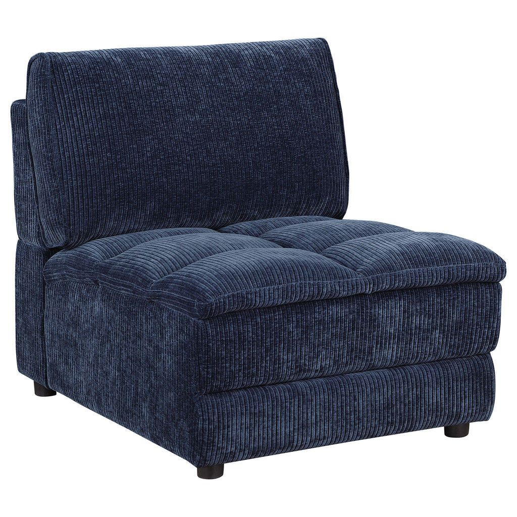 Azure - 6 Piece Upholstered Modular Sectional Sofa - Blue