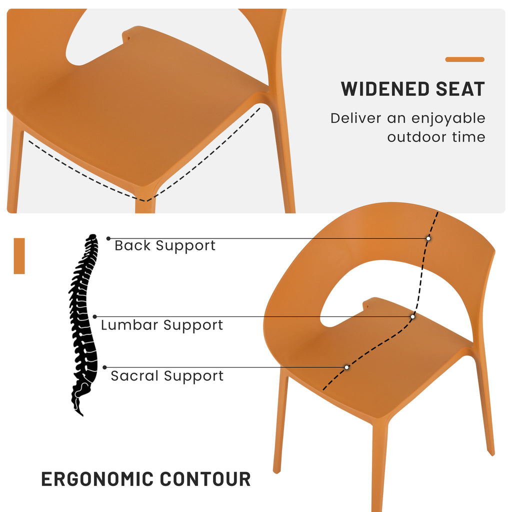 4 Piece Set Of Modern Designed Single Chairs With Folding Square Table