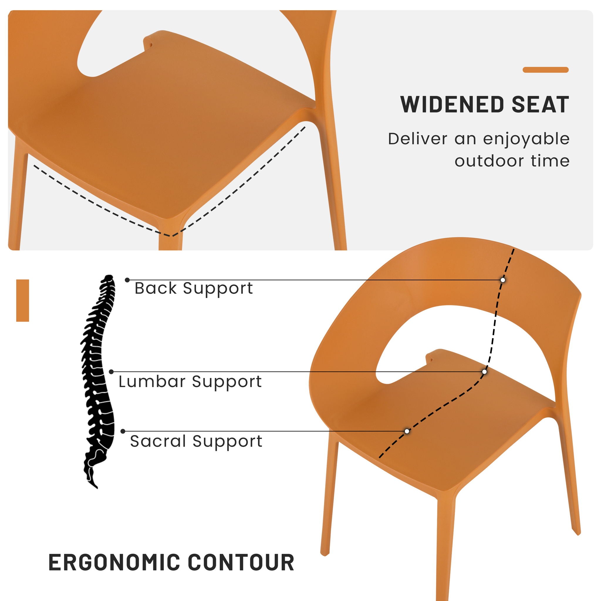 4 Piece Set Of Modern Designed Single Chairs With Folding Square Table