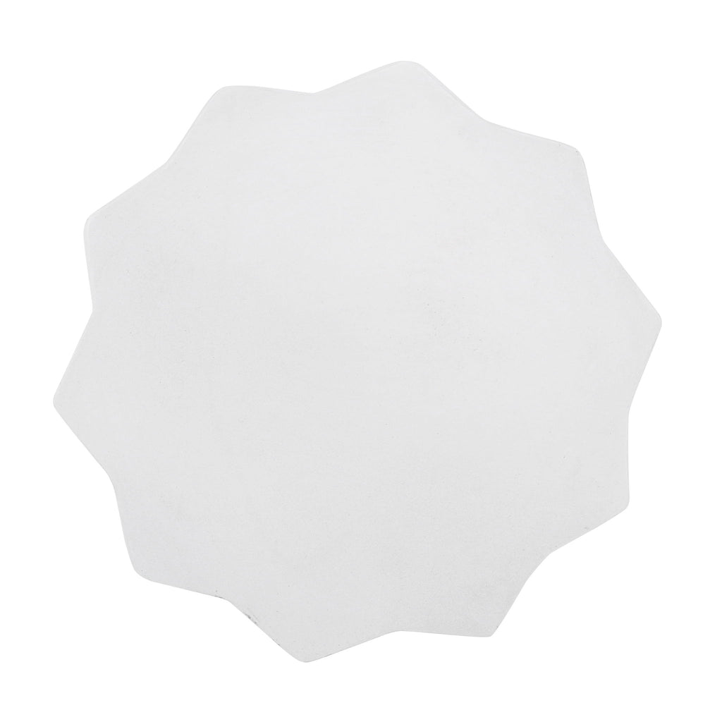 Outdoor Lightweight Concrete Side Table - Antique White