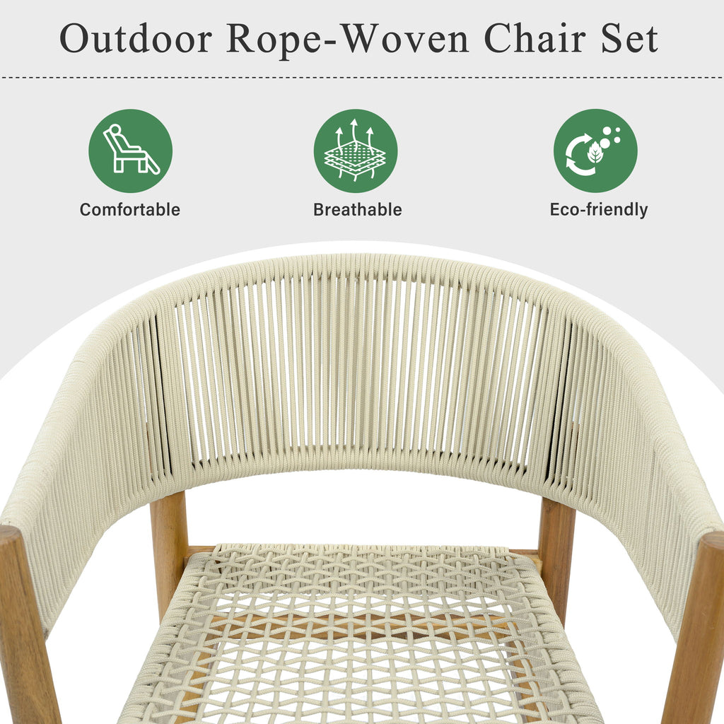 Elegant Outdoor Accent Chair (Set of 2)