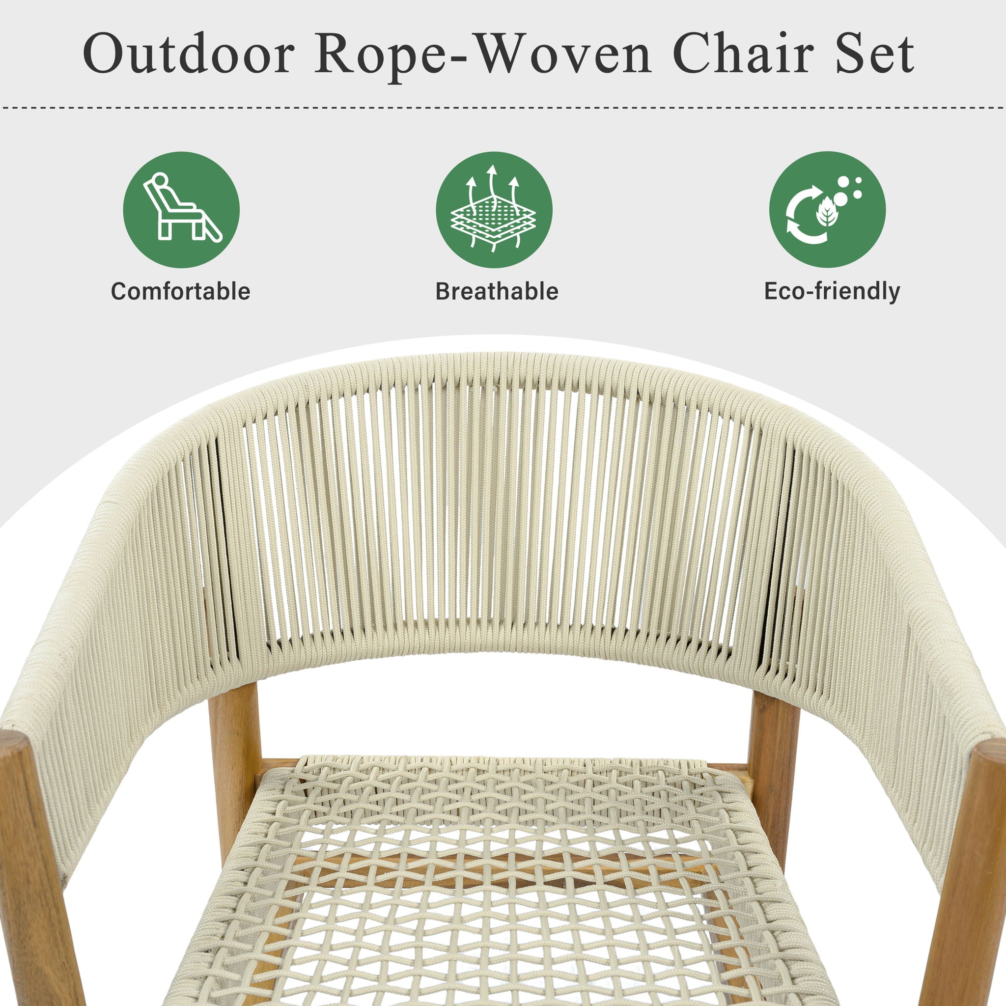Elegant Outdoor Accent Chair (Set of 2)