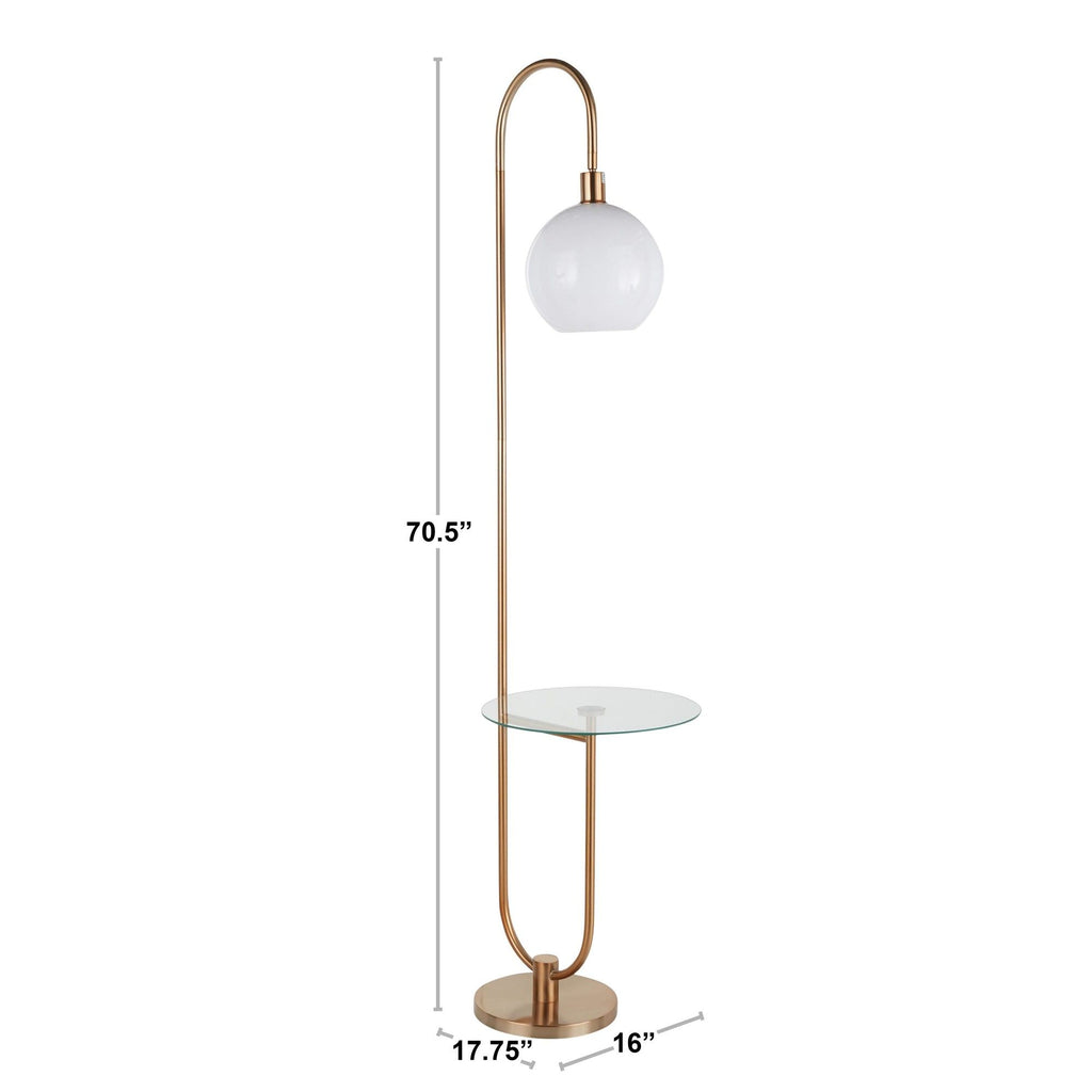 Trombone - Contemporary / Glam Floor Lamp