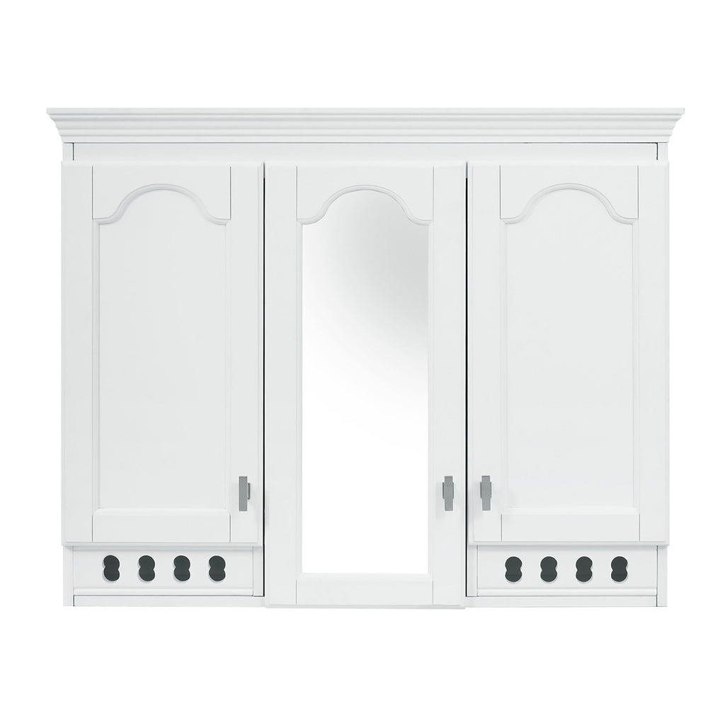 Wall Mount Mirror Cabinet With Adjustable Shelves, Soft Closing Hinges