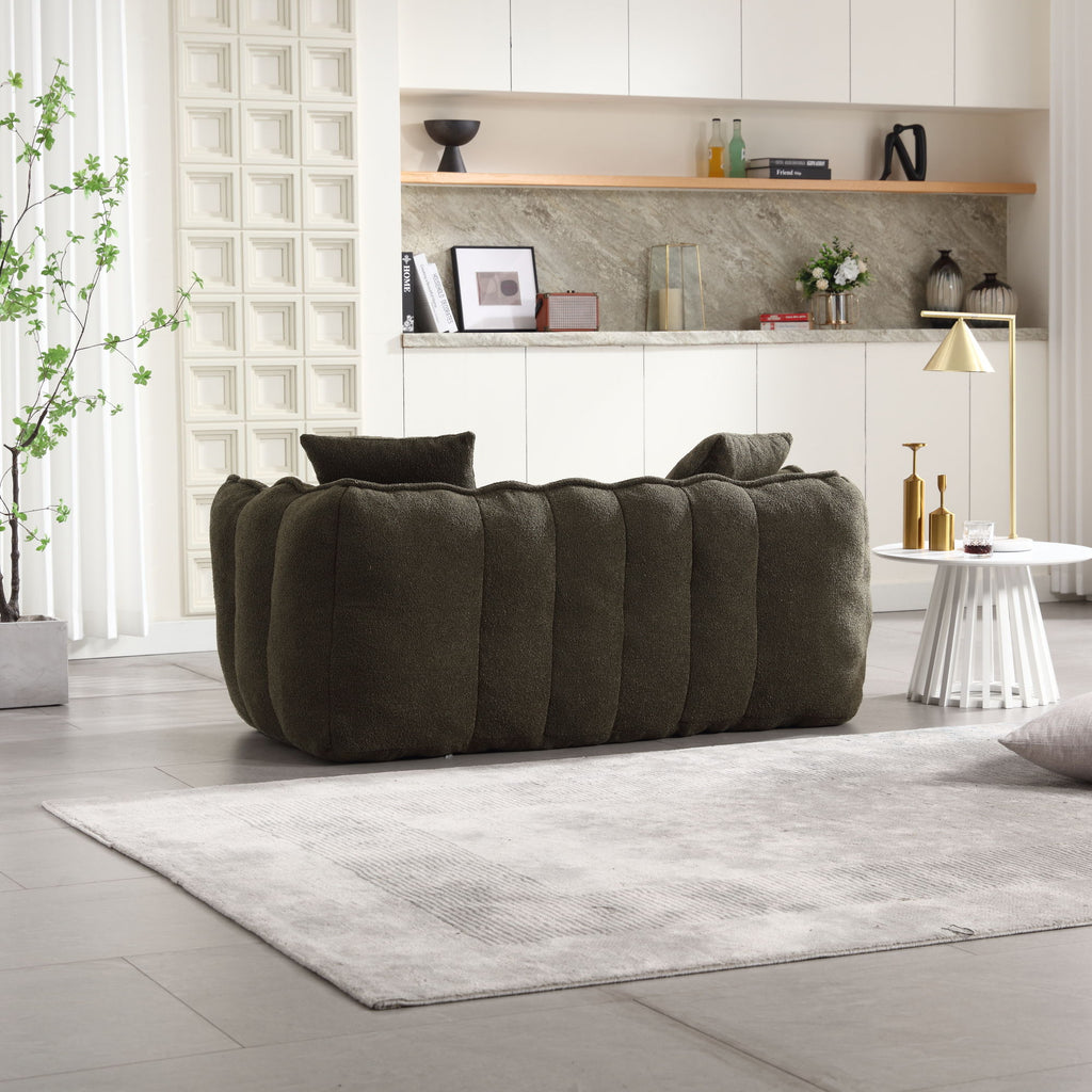Cozy Beanbag Chair With High Resilience Foam Core For 2