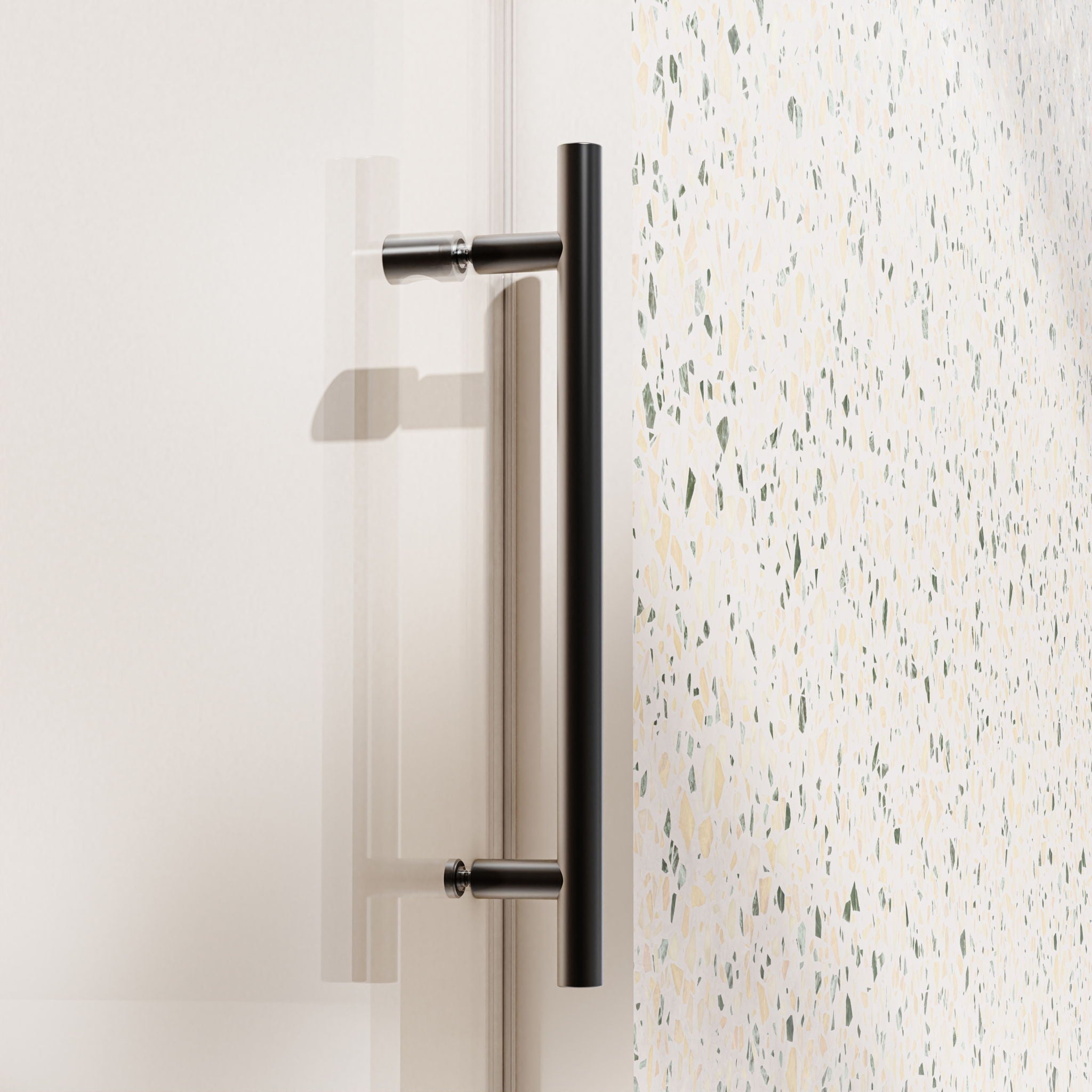Frameless, Single Sliding Soft Close Shower Doors, 5/16" Sgcc Tempered Glass