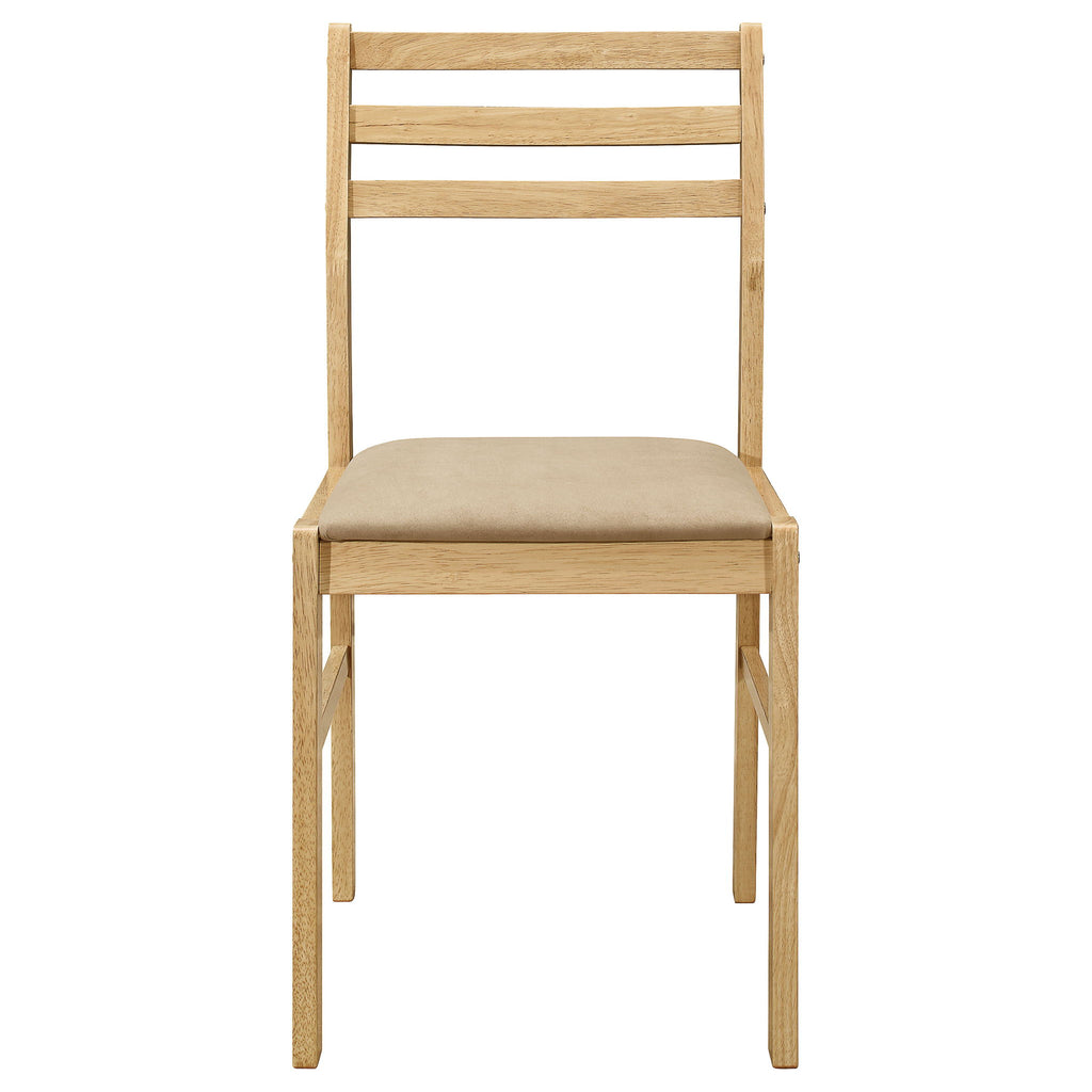 3 Piece Dining Set With Drop Leaf Table And Upholstered Chairs