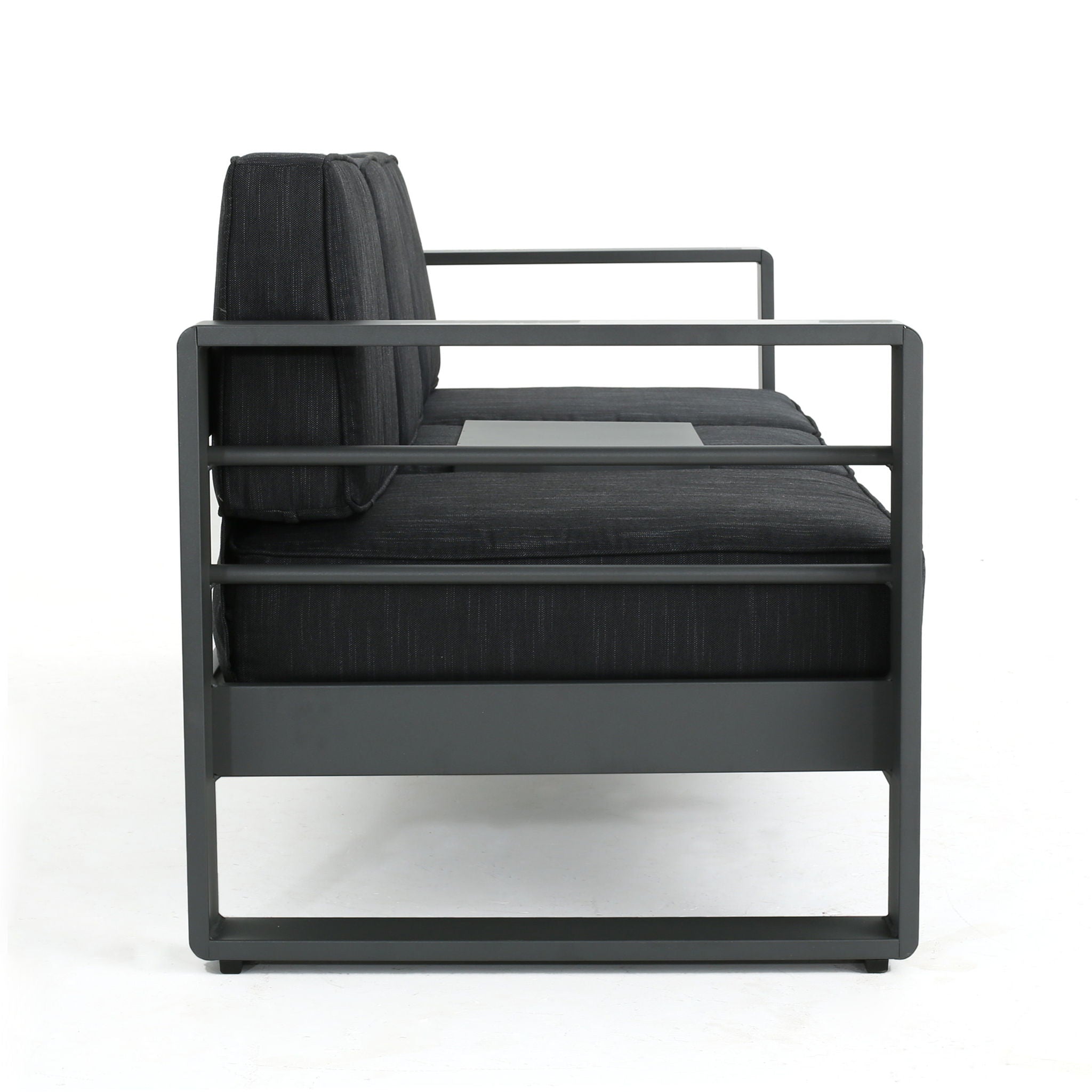 Cape Coral - Modern 3 Seater Sofa With Metal Tray
