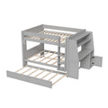 Multifunctional Bunk Bed With Desk, Bookshelves