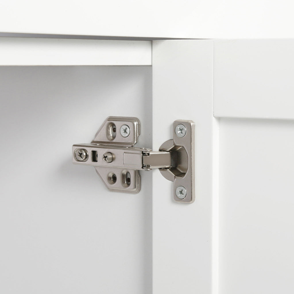 Bathroom Vanity With 2 Doors, 2 Drawers, Adjustable Shelf, Hidden Slides & Soft Close Hinges