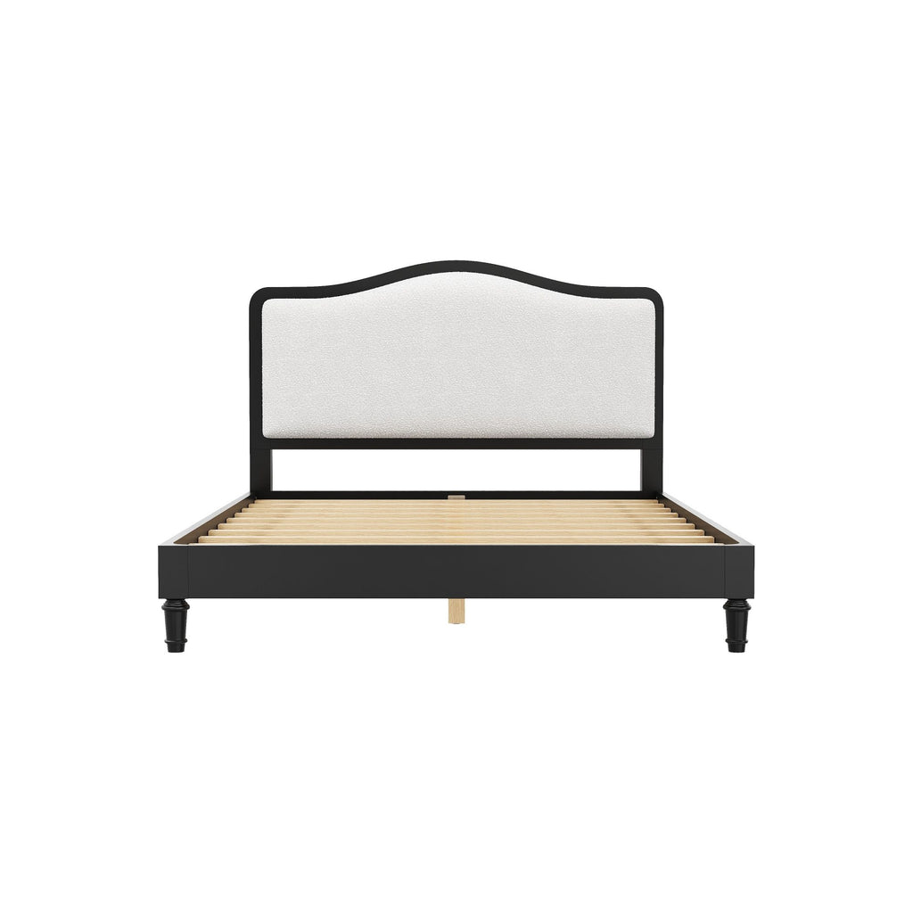 Platform Bed With Upholstered Headboard