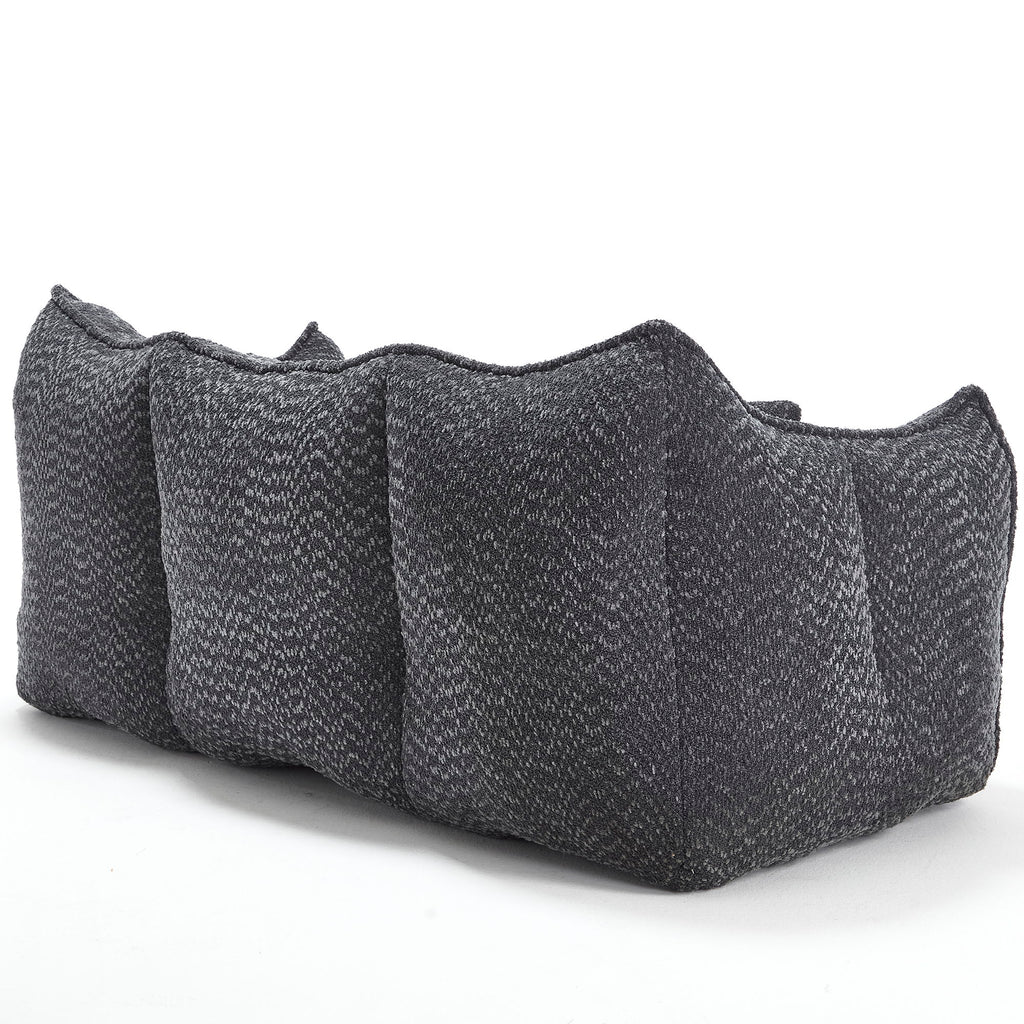 Comfortable Dual Beanbag Chair With High Resilience Foam Core For 2 People