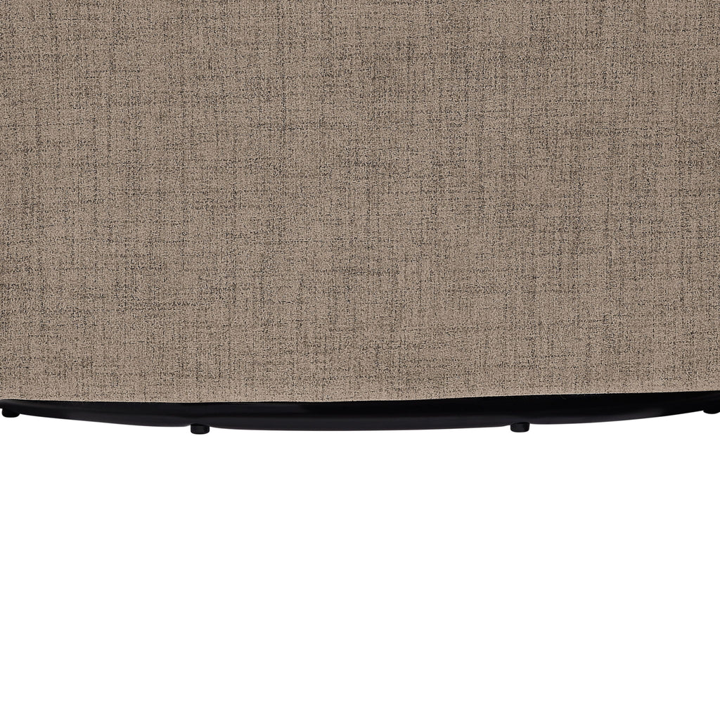 Solitude - Skirted Swivel Accent Chair With Hemp Like
