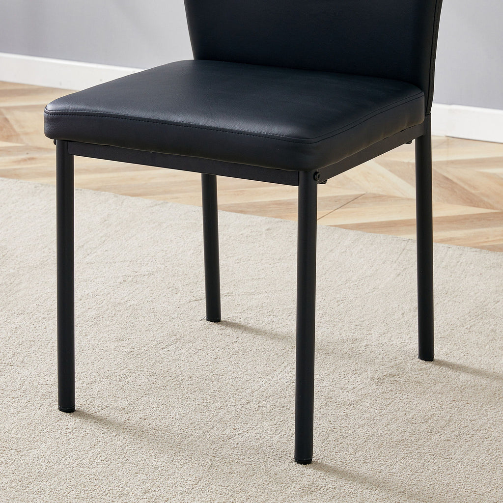Ergonomic Simple Chair With Metal Leg